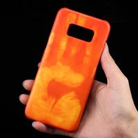 Samsung Galaxy S8 + / G9550 Thermisch aanraakgevoelig en kleurveranderend back cover Hoesje (Oranje)
