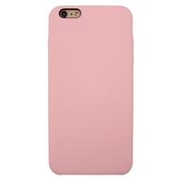 For iPhone 6 Plus & 6s Plus Pure Color Liquid Silicone + PC Protective Back Cover Case (Light Pink)