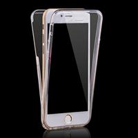 For iPhone 6 Plus & 6s Plus 0.75mm Double-sided Ultra-thin Transparent TPU Protective Case(Transparent)