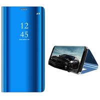 Samsung Galaxy S9 Luxury Mirror View Flip Cover - Blauw