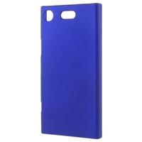 Sony Xperia XZ1 Compact Geruberiseerd Kunststof Cover - Donkerblauw