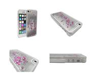 Apple Iphone 6 Case met bewegende glitter achterzijde 123Best zilver 