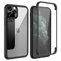 Shine&Protect 360 iPhone 11 Pro Max Hybrid Case - Zwart / Doorzichtig