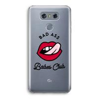 CaseCompany Badass Babes Club: LG G6 Transparant Hoesje