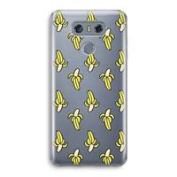 CaseCompany Bananas: LG G6 Transparant Hoesje