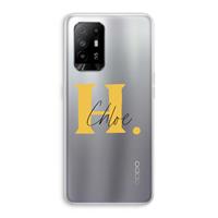 CaseCompany Amber Script: Oppo A94 5G Transparant Hoesje