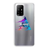 CaseCompany Abstract Spectrum: Oppo A94 5G Transparant Hoesje