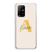CaseCompany Amber Script: Oppo A94 5G Transparant Hoesje