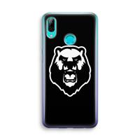 CaseCompany Angry Bear (black): Huawei P Smart (2019) Transparant Hoesje