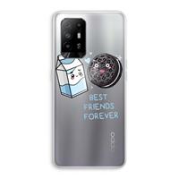 CaseCompany Best Friend Forever: Oppo A94 5G Transparant Hoesje