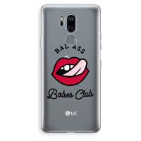 CaseCompany Badass Babes Club: LG G7 Thinq Transparant Hoesje