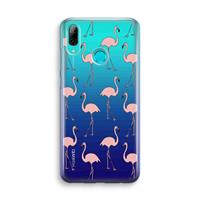 CaseCompany Anything Flamingoes: Huawei P Smart (2019) Transparant Hoesje