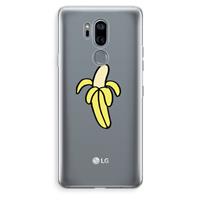 CaseCompany Banana: LG G7 Thinq Transparant Hoesje