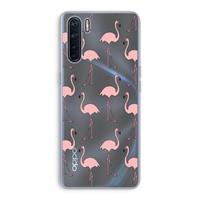 CaseCompany Anything Flamingoes: Oppo A91 Transparant Hoesje