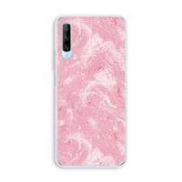 CaseCompany Abstract Painting Pink: Huawei P Smart Pro Transparant Hoesje