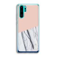 CaseCompany A touch of peach: Huawei P30 Pro Transparant Hoesje