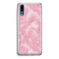 CaseCompany Abstract Painting Pink: Huawei P20 Transparant Hoesje