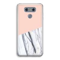 CaseCompany A touch of peach: LG G6 Transparant Hoesje
