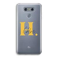 CaseCompany Amber Script: LG G6 Transparant Hoesje