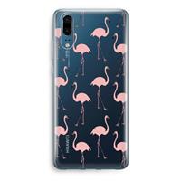 CaseCompany Anything Flamingoes: Huawei P20 Transparant Hoesje