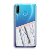 CaseCompany A touch of peach: Huawei P30 Lite Transparant Hoesje