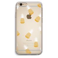 CaseCompany Ananasjes: iPhone 6 Plus / 6S Plus Transparant Hoesje