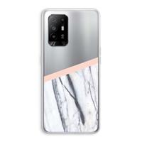 CaseCompany A touch of peach: Oppo A95 5G Transparant Hoesje