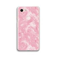 CaseCompany Abstract Painting Pink: Google Pixel 3 XL Transparant Hoesje