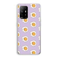 CaseCompany Bacon to my eggs #1: Oppo A95 5G Transparant Hoesje