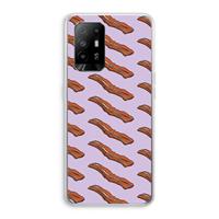 CaseCompany Bacon to my eggs #2: Oppo A95 5G Transparant Hoesje