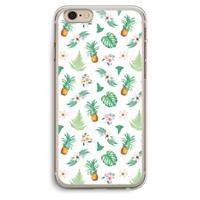CaseCompany Ananas bladeren: iPhone 6 Plus / 6S Plus Transparant Hoesje