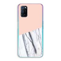 CaseCompany A touch of peach: Oppo A92 Transparant Hoesje