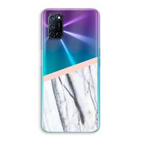 CaseCompany A touch of peach: Oppo A92 Transparant Hoesje