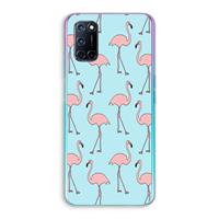 CaseCompany Anything Flamingoes: Oppo A92 Transparant Hoesje