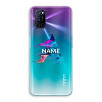 CaseCompany Abstract Spectrum: Oppo A92 Transparant Hoesje