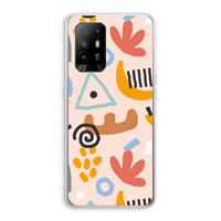 CaseCompany Abstract: Oppo A95 5G Transparant Hoesje