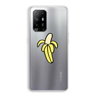 CaseCompany Banana: Oppo A95 5G Transparant Hoesje