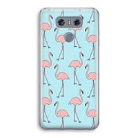CaseCompany Anything Flamingoes: LG G6 Transparant Hoesje