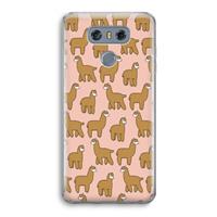 CaseCompany Alpacas: LG G6 Transparant Hoesje