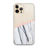 CaseCompany A touch of peach: iPhone 13 Pro Max Transparant Hoesje