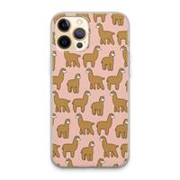 CaseCompany Alpacas: iPhone 13 Pro Max Transparant Hoesje