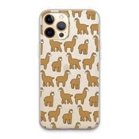 CaseCompany Alpacas: iPhone 13 Pro Max Transparant Hoesje