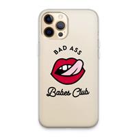 CaseCompany Badass Babes Club: iPhone 13 Pro Max Transparant Hoesje
