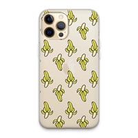 CaseCompany Bananas: iPhone 13 Pro Max Transparant Hoesje