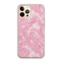 CaseCompany Abstract Painting Pink: iPhone 13 Pro Max Transparant Hoesje