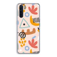 CaseCompany Abstract: Oppo A91 Transparant Hoesje