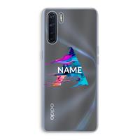 CaseCompany Abstract Spectrum: Oppo A91 Transparant Hoesje