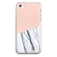 CaseCompany A touch of peach: iPhone 5 / 5S / SE Transparant Hoesje