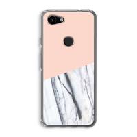CaseCompany A touch of peach: Google Pixel 3a Transparant Hoesje