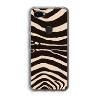 CaseCompany Arizona Zebra: Google Pixel 3a Transparant Hoesje